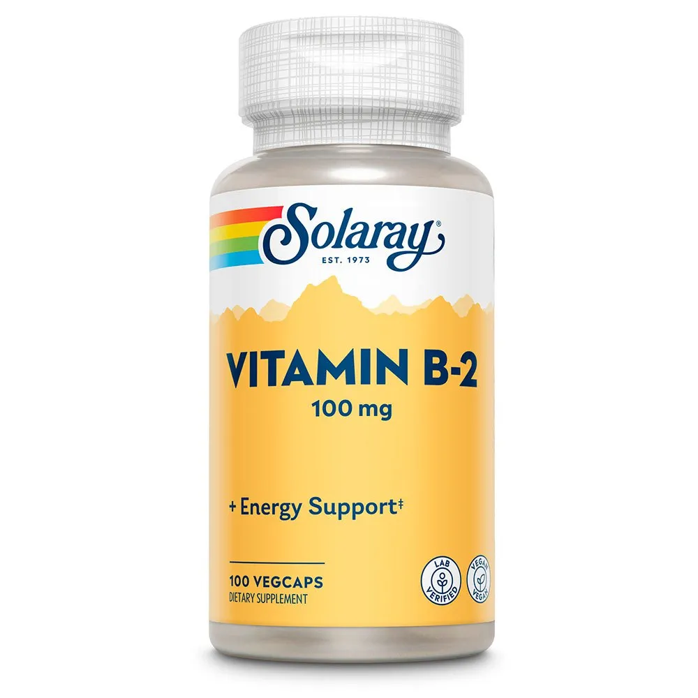 Solaray Vitamin B2 100mgr 100 Enheter, One size