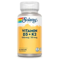 Solaray Vitamin D3+k2 (mk7) 60 Enheter Solaray Vitamin D3+k2 (mk7) 60 Enheter