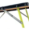Solenny Durolac Hopfällbart Campingbord För Spädbarn 60x40x50 Cm unisex, Green / blue, One Size