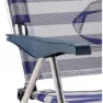 Solenny Fällstol 4 Lägen 105x91x63 Cm unisex, Navy / white, One Size