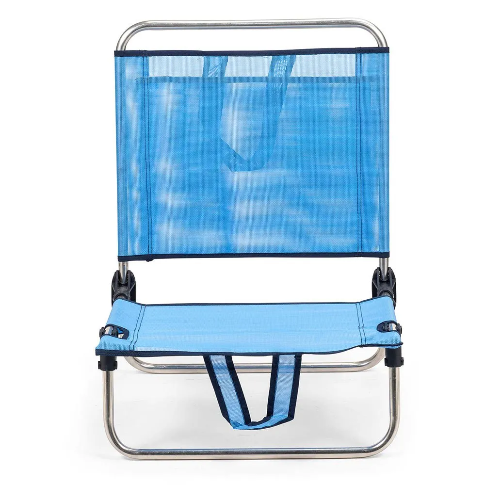 Solenny Låg Fällbar Stol I Aluminium 63x54x50 Cm unisex, Blue, One Size