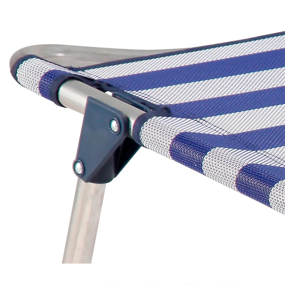 Solenny Låg Fällstol 4 Lägen 86x81x62 Cm unisex, Navy / white, One Size Solenny Låg Fällstol 4 Lägen 86x81x62 Cm unisex, Navy / white, One Size