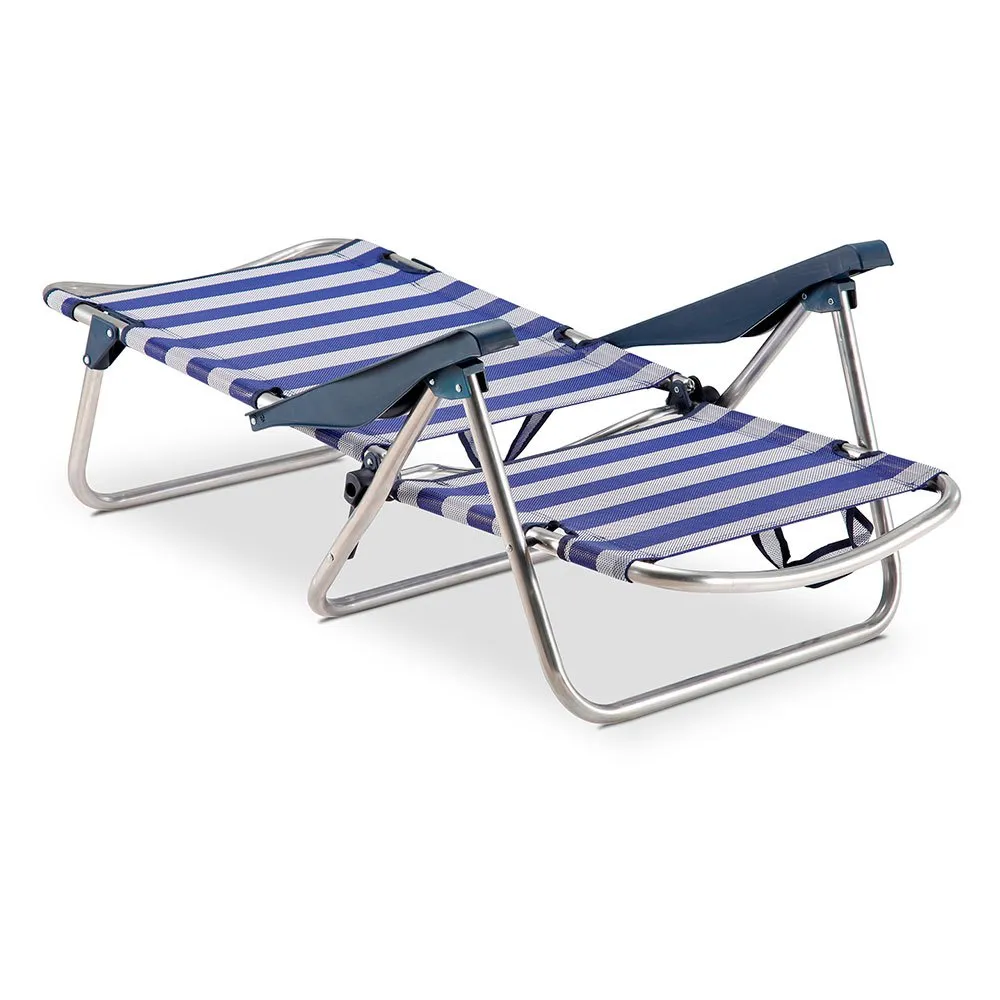 Solenny Låg Fällstol 4 Lägen 86x81x62 Cm unisex, Navy / white, One Size Solenny Låg Fällstol 4 Lägen 86x81x62 Cm unisex, Navy / white, One Size
