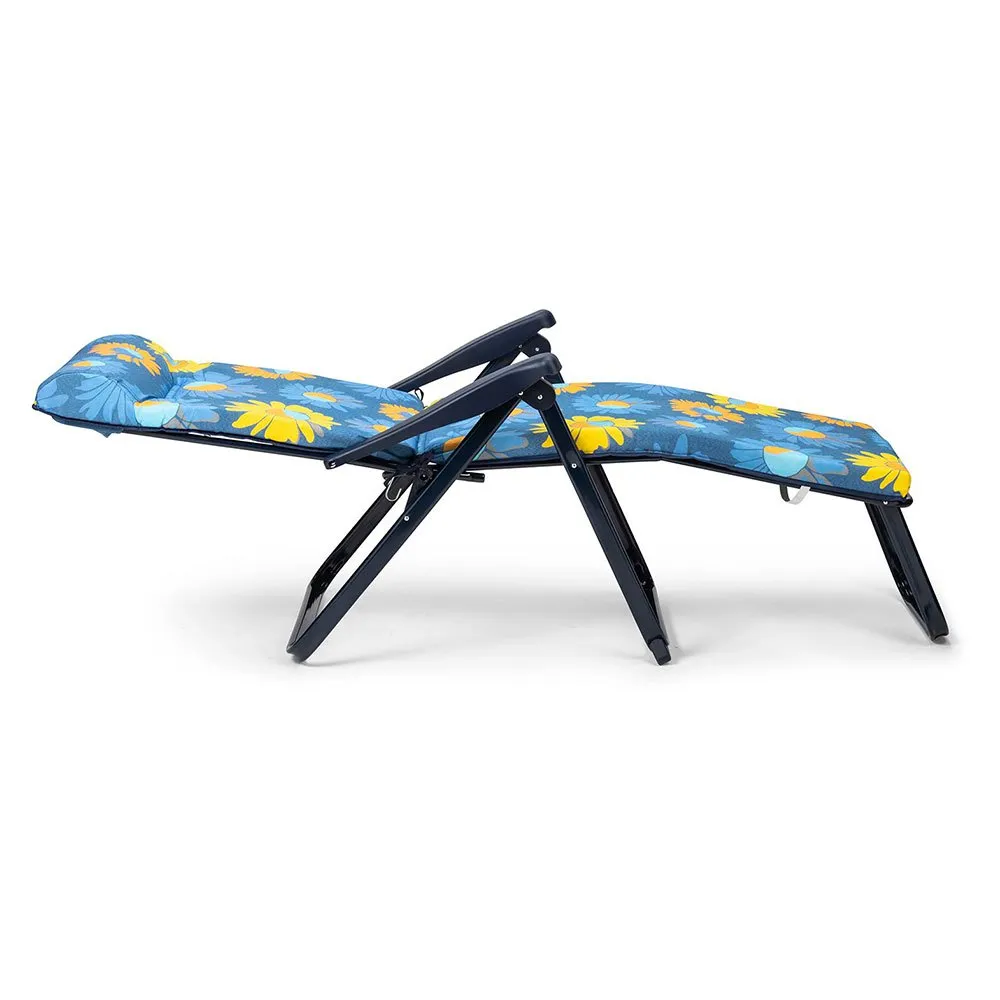 Solenny Super Hopfällbar Solsäng Med 6 Positioner 114x132x62 Cm unisex, Blue / yellow, One Size Solenny Super Hopfällbar Solsäng Med 6 Positioner 114x132x62 Cm unisex, Blue / yellow, One Size