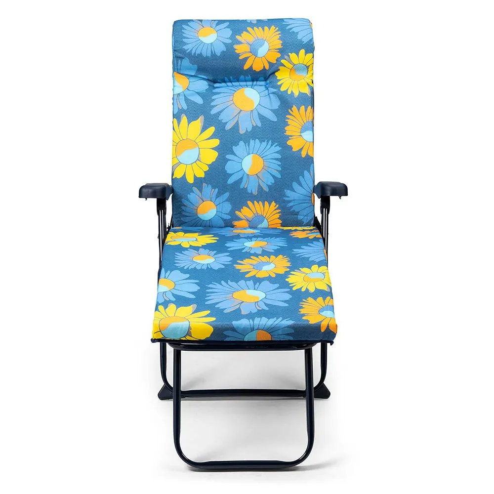 Solenny Super Hopfällbar Solsäng Med 6 Positioner 114x132x62 Cm unisex, Blue / yellow, One Size Solenny Super Hopfällbar Solsäng Med 6 Positioner 114x132x62 Cm unisex, Blue / yellow, One Size