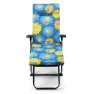 Solenny Super Hopfällbar Solsäng Med 6 Positioner 114x132x62 Cm unisex, Blue / yellow, One Size