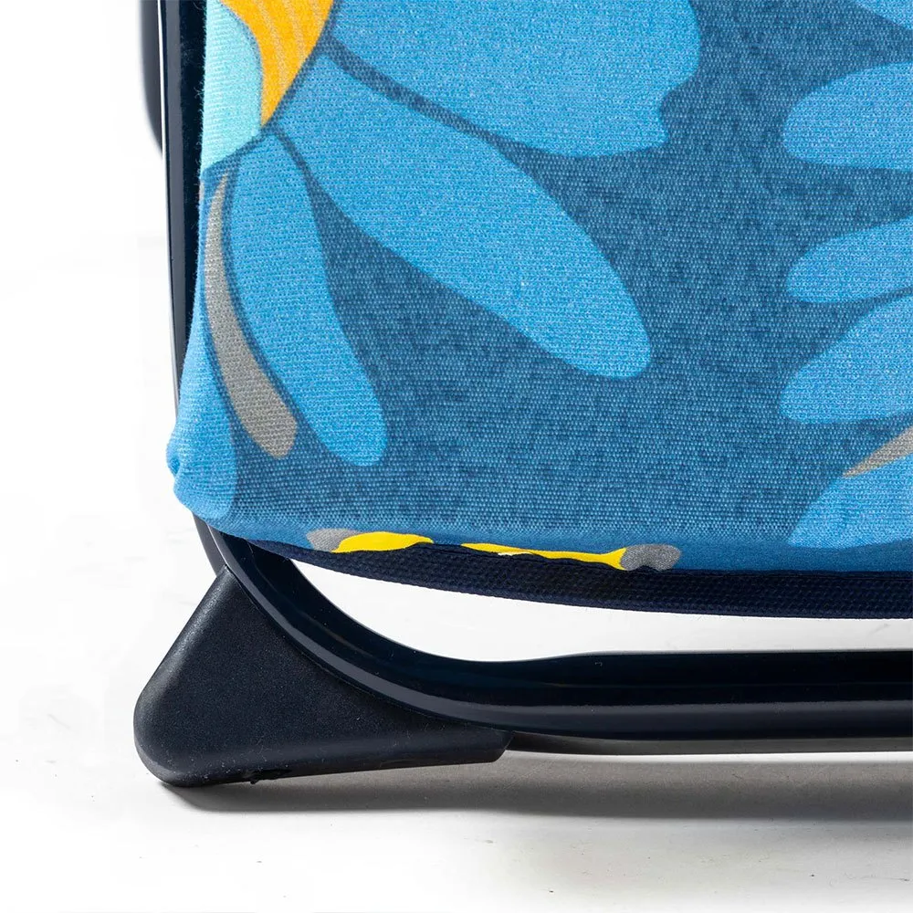 Solenny Super-relax Hopfällbar Solsäng Med 6 Positioner 114x86x62 Cm unisex, Blue / orange / yellow, One Size
