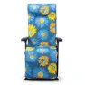 Solenny Super-relax Hopfällbar Solsäng Med 6 Positioner 114x86x62 Cm unisex, Blue / orange / yellow, One Size