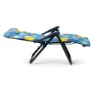 Solenny Super-relax Hopfällbar Solsäng Med 6 Positioner 114x86x62 Cm unisex, Blue / orange / yellow, One Size