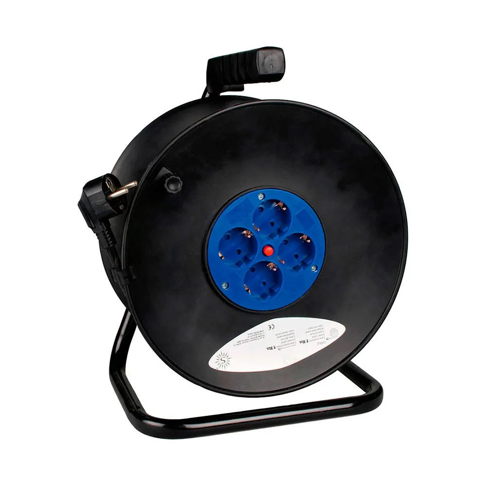 Solera 4 Plugs Kabeltrumma 50 M, Black / blue, One Size Solera 4 Plugs Kabeltrumma 50 M, Black / blue, One Size