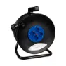 Solera 4 Plugs Kabeltrumma 50 M, Black / blue, One Size