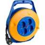 Solera H05vv-f 3g1.5 4 Plugs Kabeltrumma 10 M, Blue / orange, One Size