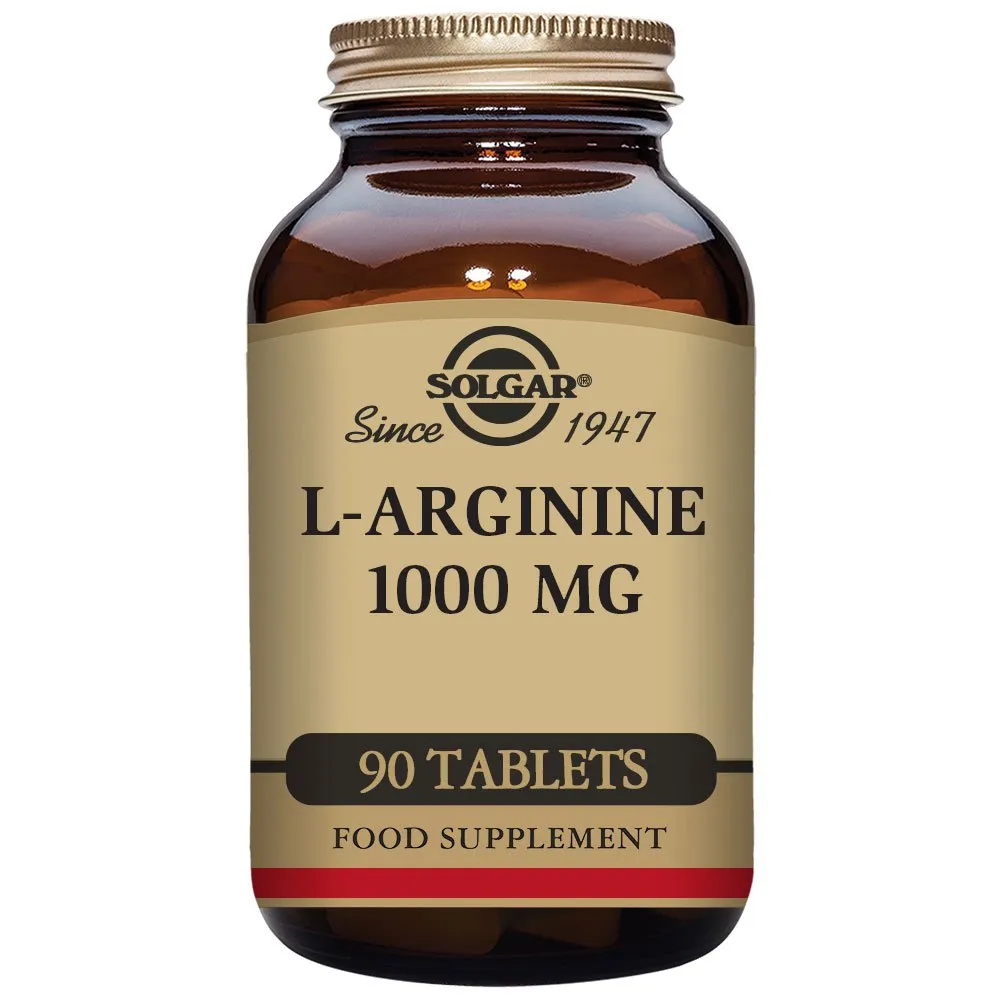 Solgar 1000mg Arginin 90 Enheter, Brown, One Size