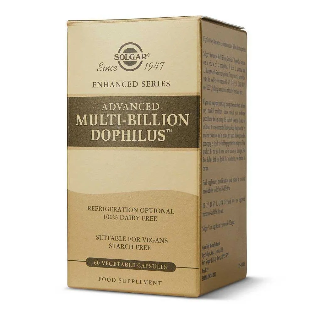Solgar Advanced Multi-billion Dophilus Kapslar 60 Enheter, One size Solgar Advanced Multi-billion Dophilus Kapslar 60 Enheter, One size