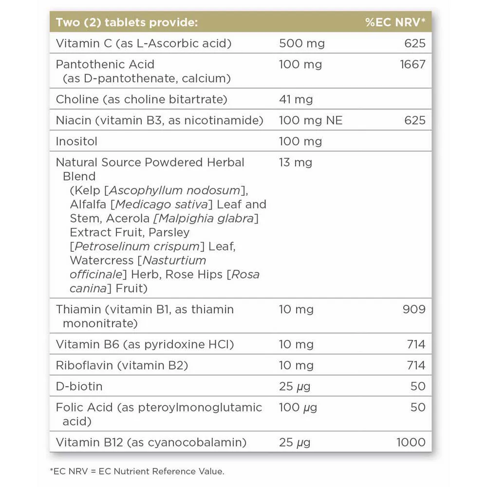 Solgar B-complex With Vitamin C Stress Formula Tabletter 250 Enheter, Brown, One Size