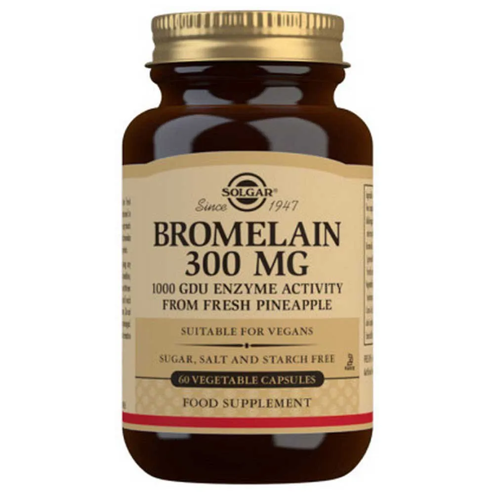 Solgar Bromelain 300 Mg 60 Enheter, Brown, One Size