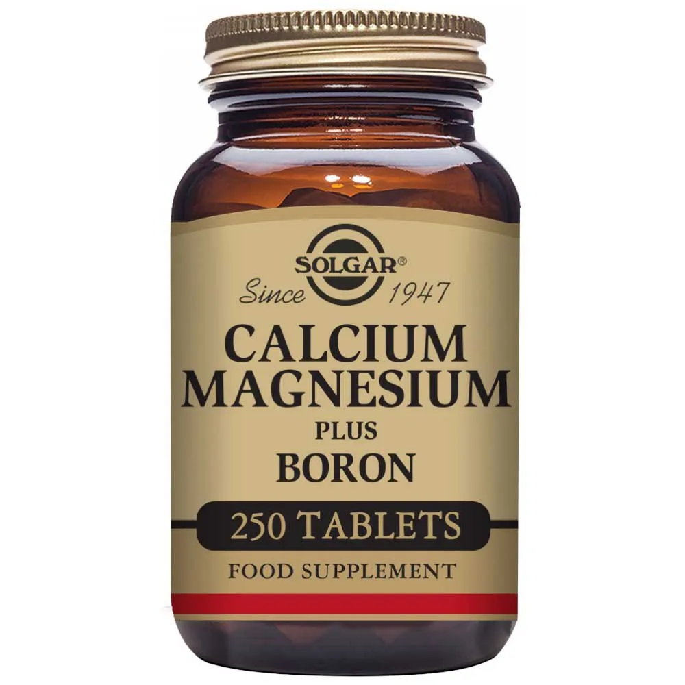 Solgar Ca/mg Plus Bor 250 Enheter, Brown, One Size Solgar Ca/mg Plus Bor 250 Enheter, Brown, One Size