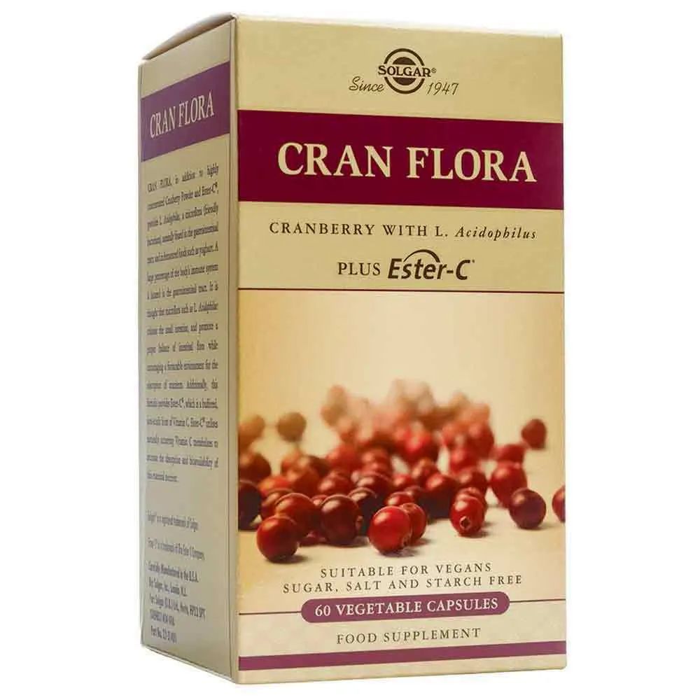 Solgar Cran Flora Kapslar 60 Enheter, Brown, One Size Solgar Cran Flora Kapslar 60 Enheter, Brown, One Size
