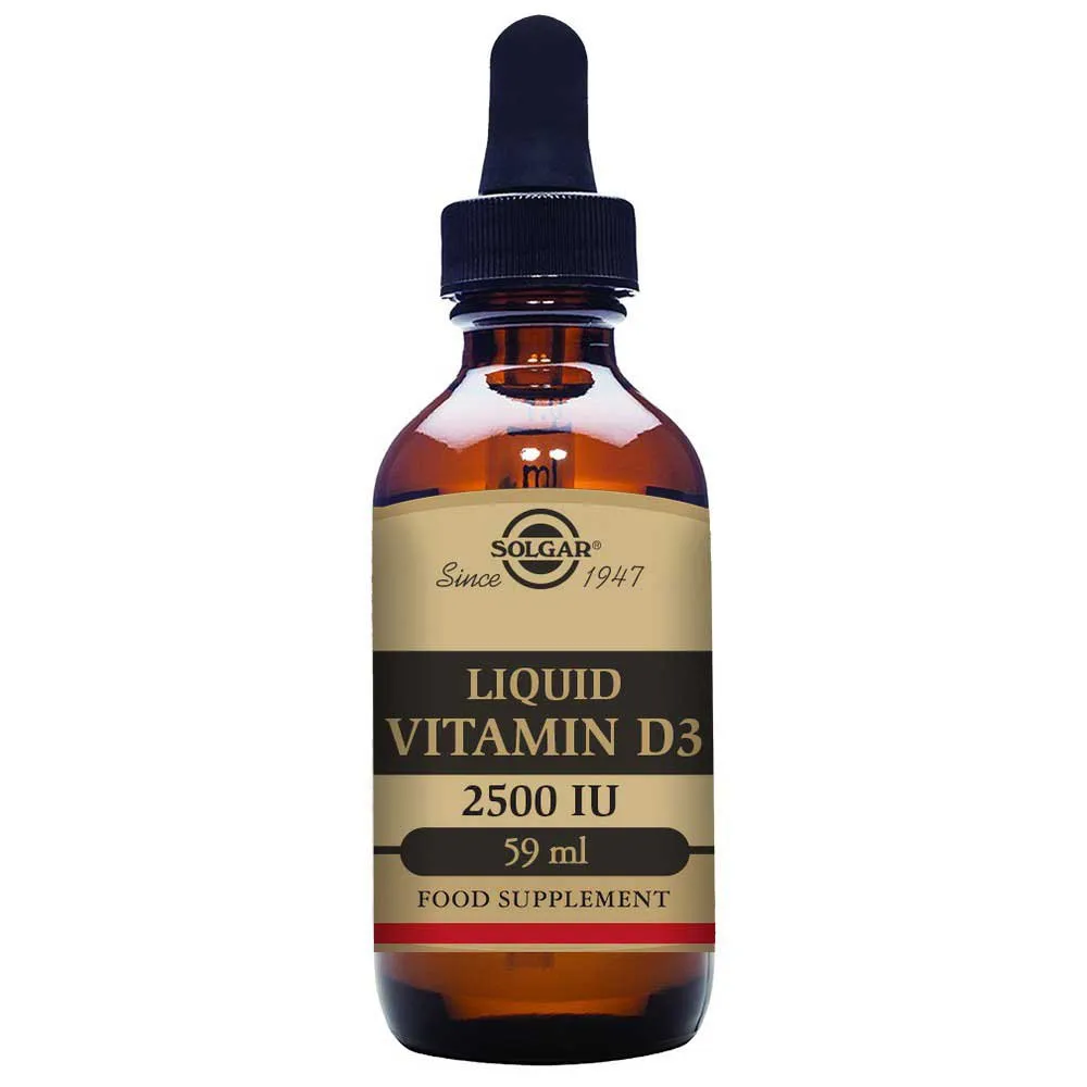 Solgar Flytande Vitamin D3 2500 Ie 62.5 Mcg 59ml, Brown, One Size Solgar Flytande Vitamin D3 2500 Ie 62.5 Mcg 59ml, Brown, One Size