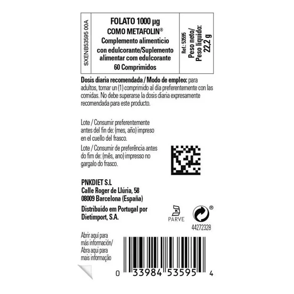 Solgar Folate 1000mcg Tabletter 60 Enheter, One size
