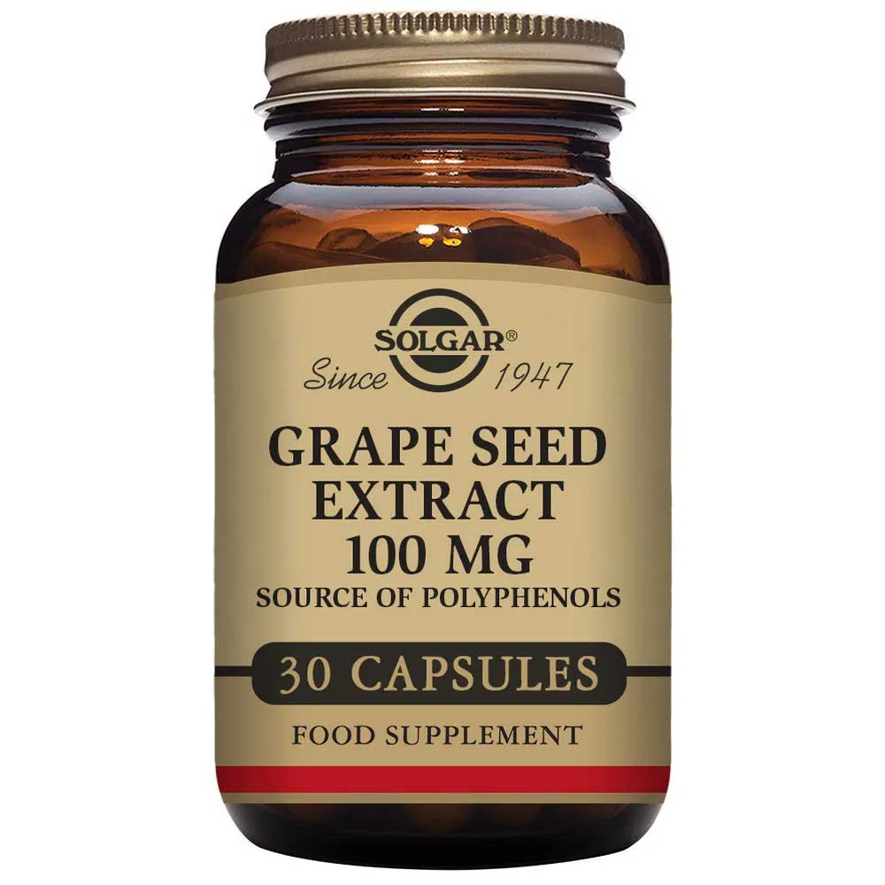 Solgar Fröextrakt 100 Mg Druvor 30 Enheter, Brown, One Size