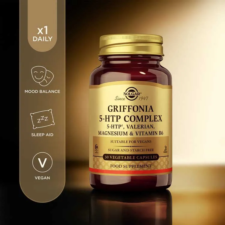 Solgar Griffonia 5-htp Complex Kapslar 30 Enheter, Brown, One Size