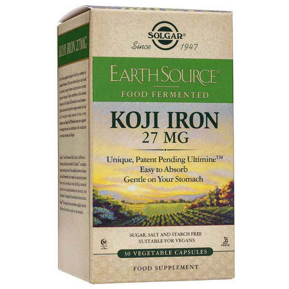 Solgar Järn Jordkälla Koji 30 Enheter, Black, One Size