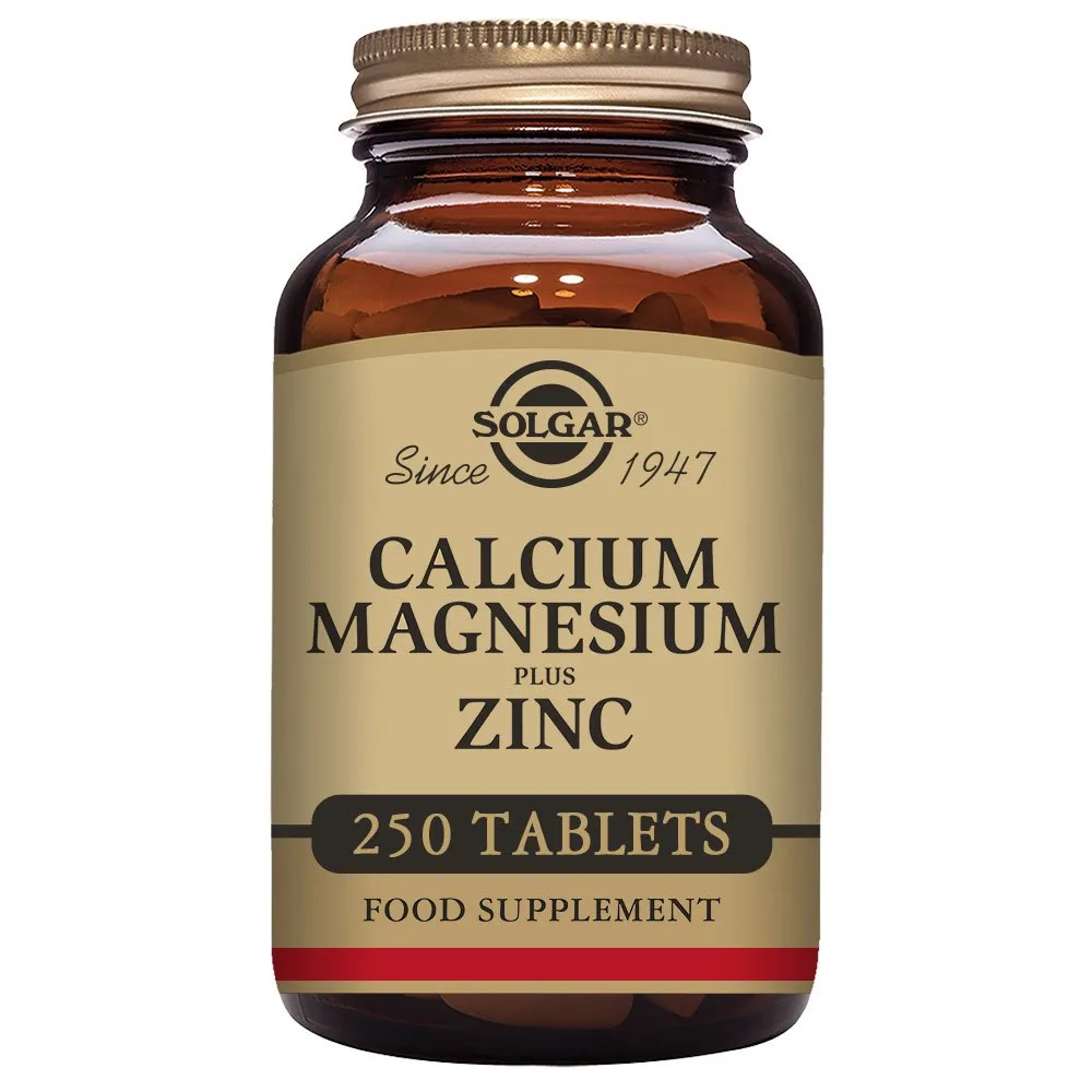 Solgar Kalcium/magnesium/zink 250 Enheter, Brown, One Size