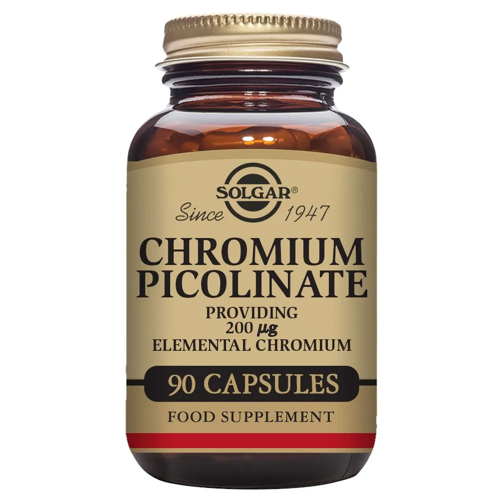 Solgar Krompikolinat 200 Mcg 90, Brown, One Size Solgar Krompikolinat 200 Mcg 90, Brown, One Size