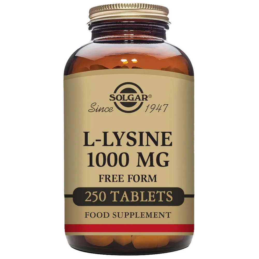 Solgar L-lysin 1000 Mg 250 Enheter, Brown, One Size Solgar L-lysin 1000 Mg 250 Enheter, Brown, One Size