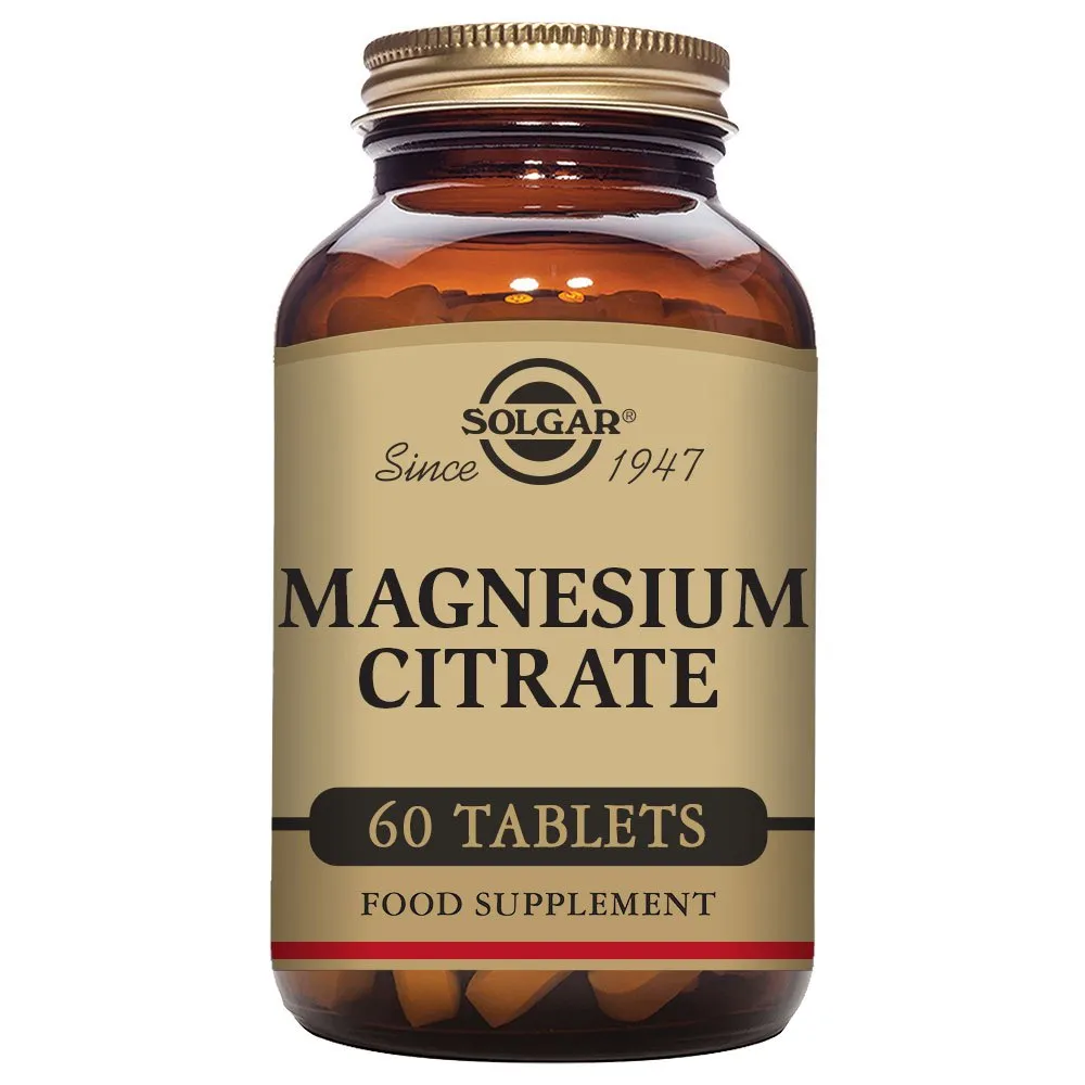 Solgar Magnesium Citrate Tabletter 60 Enheter, Brown, One Size Solgar Magnesium Citrate Tabletter 60 Enheter, Brown, One Size