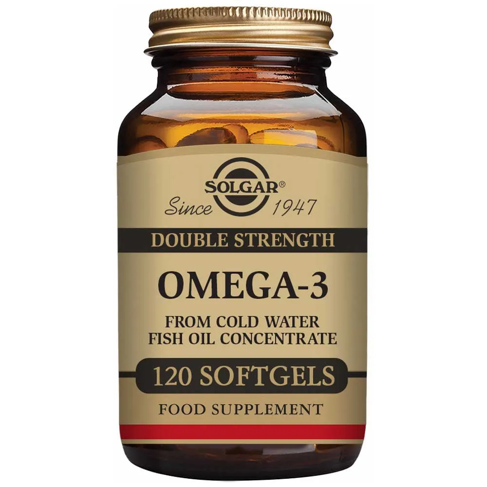 Solgar Omega-3 Dubbel Styrka 120 Enheter, Brown, One Size Solgar Omega-3 Dubbel Styrka 120 Enheter, Brown, One Size