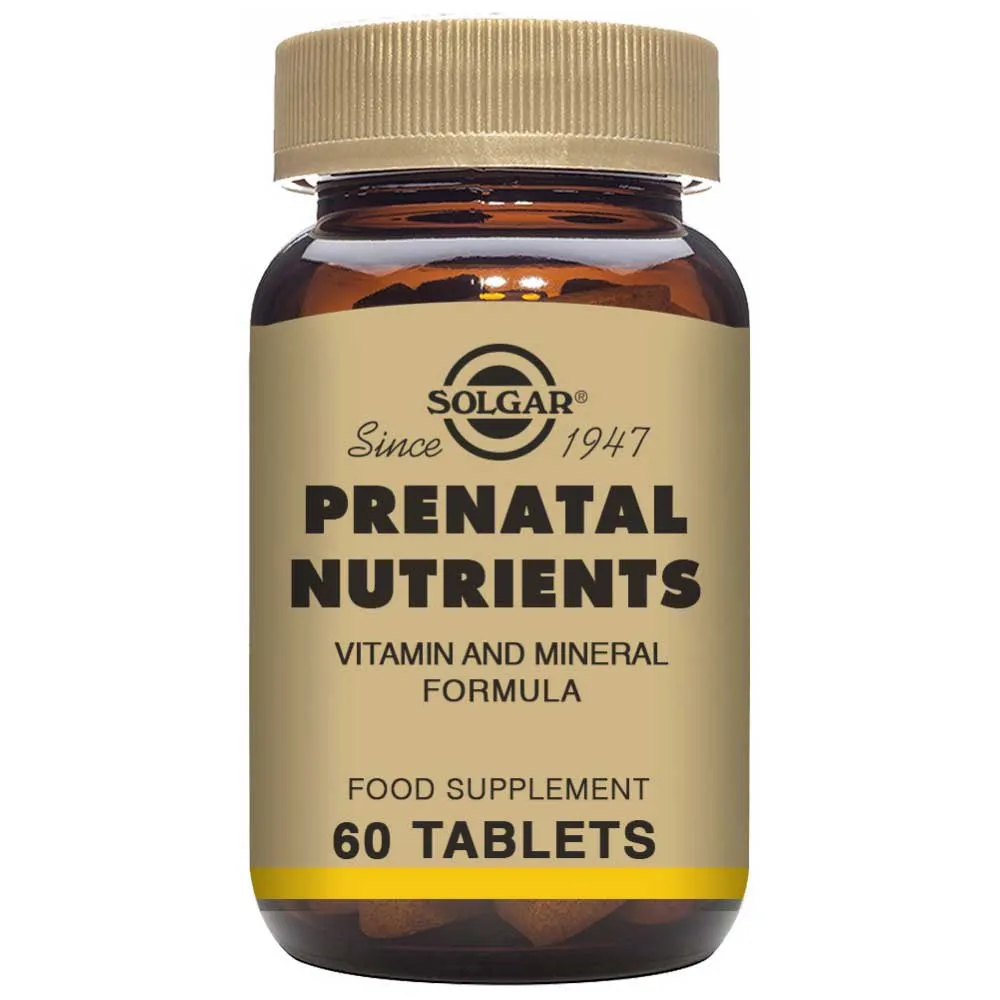 Solgar Prenatal Nutrients Tabletter 60 Enheter, Brown, One Size Solgar Prenatal Nutrients Tabletter 60 Enheter, Brown, One Size