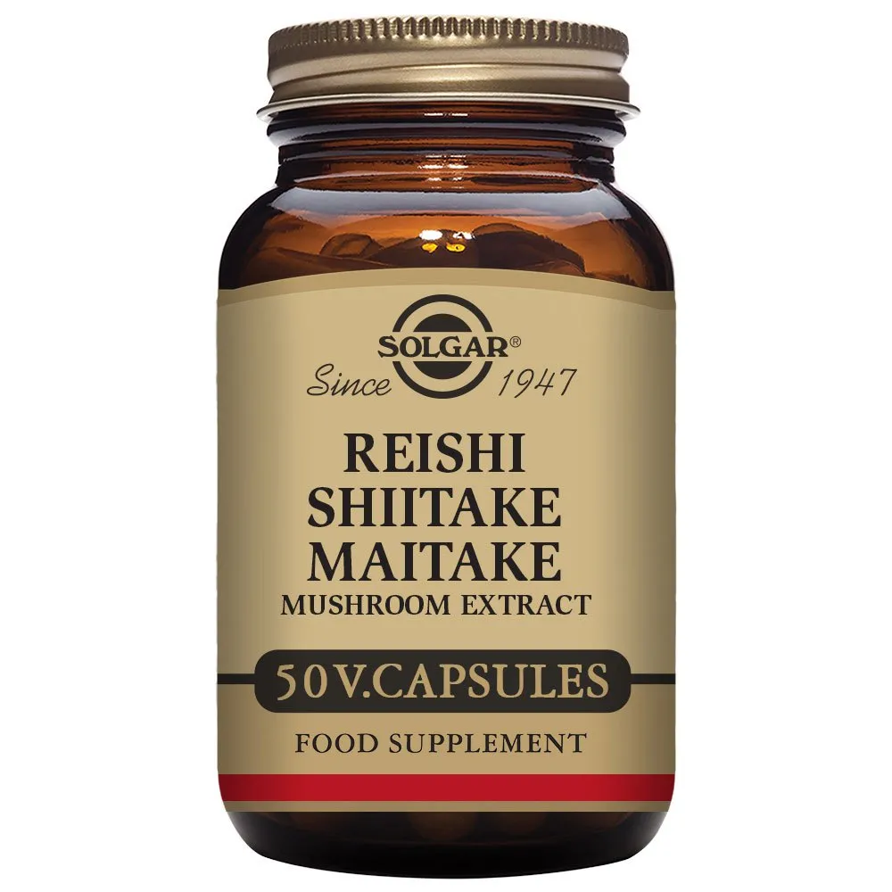 Solgar Reishi Shiitake Maitake Svamp 50 Enheter, One size Solgar Reishi Shiitake Maitake Svamp 50 Enheter, One size