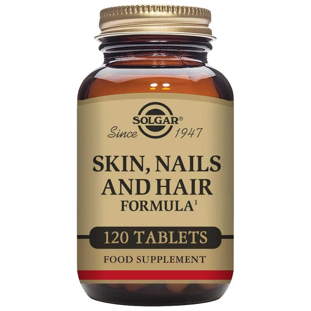 Solgar Skin Nails And Hair Tabletter 120 Enheter, Brown, One Size