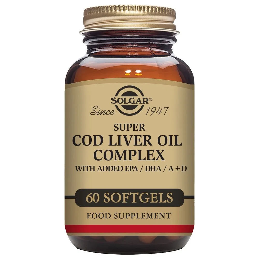 Solgar Super Cod Liver Oil Complex Kapslar 60 Enheter, One size Solgar Super Cod Liver Oil Complex Kapslar 60 Enheter, One size