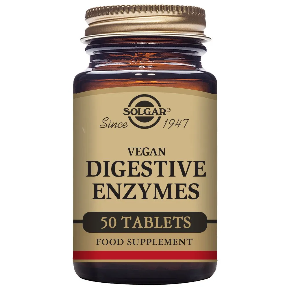 Solgar Vegan Digestive Enzymes Tabletter 50 Enheter, One size
