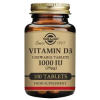 Solgar Vitamin D3 1000 Iu 25 Mcg Tabletter 100 Enheter Solgar Vitamin D3 1000 Iu 25 Mcg Tabletter 100 Enheter