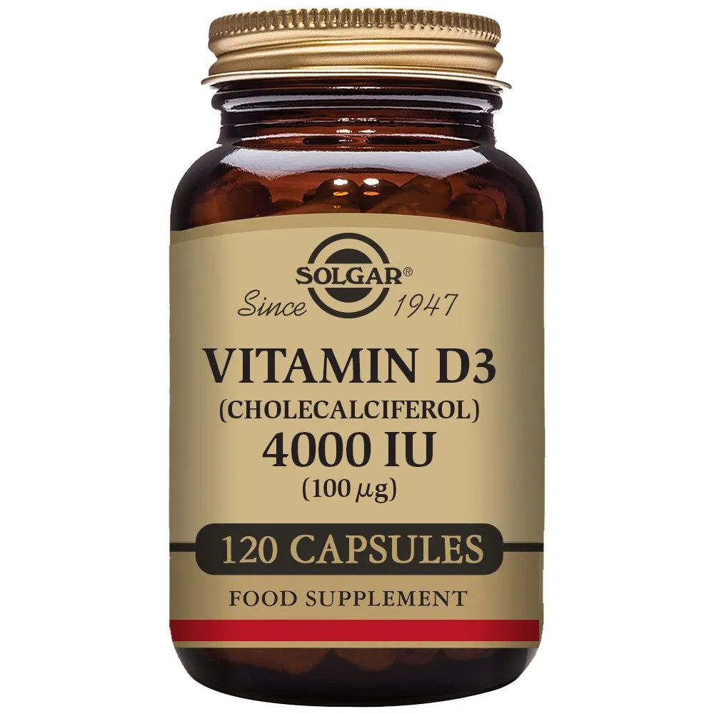 Solgar Vitamin D3 4000 Ie 100 Mcg 120 Enheter, Brown, One Size