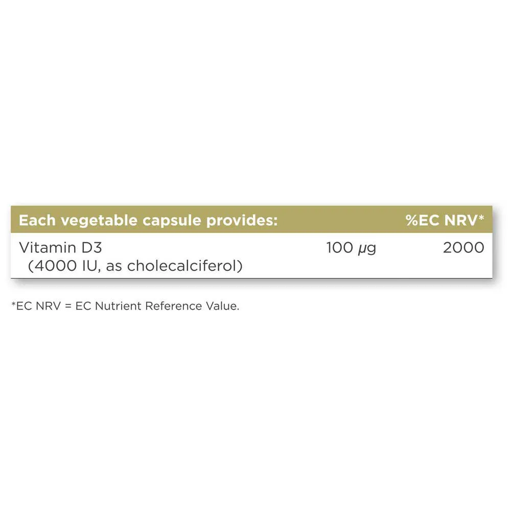 Solgar Vitamin D3 4000 Iu 100 Mcg 60 Enheter, Brown, One Size Solgar Vitamin D3 4000 Iu 100 Mcg 60 Enheter, Brown, One Size