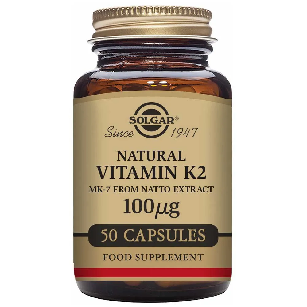 Solgar Vitamin K2 100 Mcg 50 Enheter, Brown, One Size Solgar Vitamin K2 100 Mcg 50 Enheter, Brown, One Size