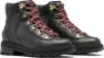Sorel Women's Lennox Hiker Stkd Wp, Black,WarpRed