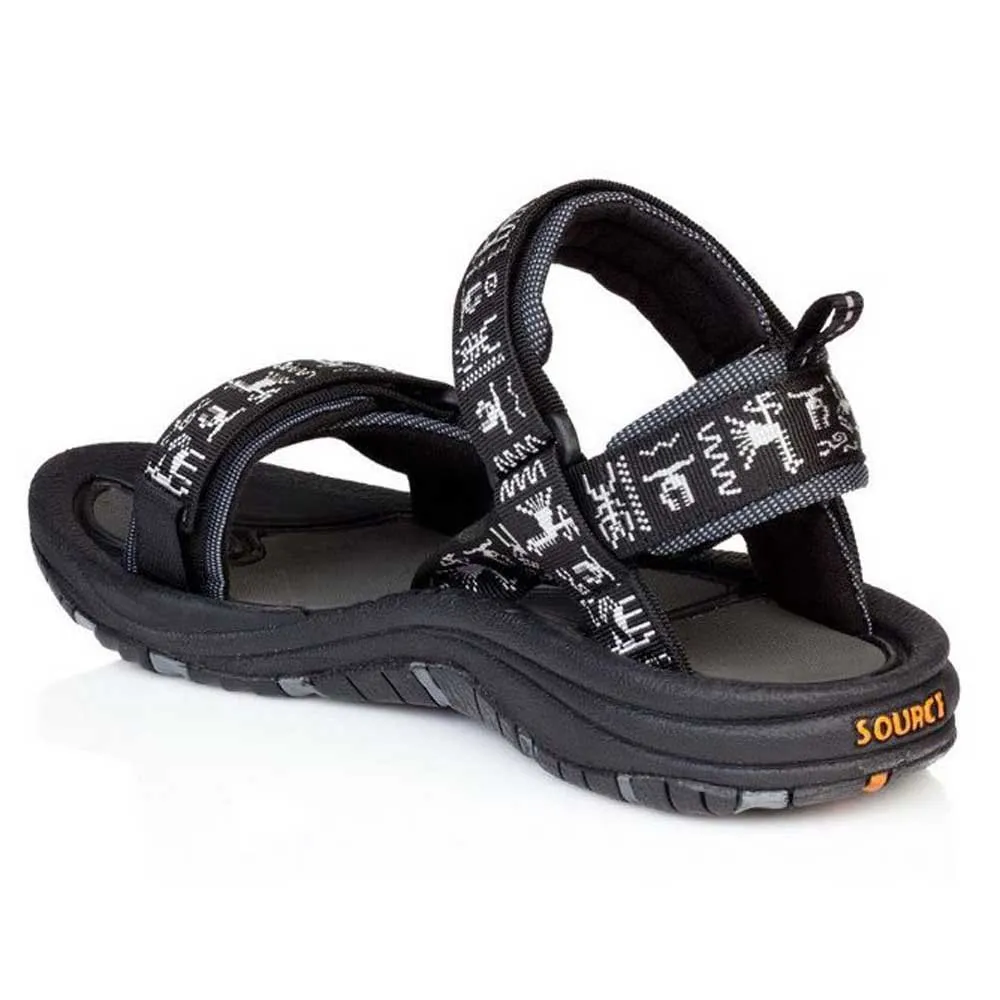 SOURCE Gobi Sandaler Refurbished, Black inca