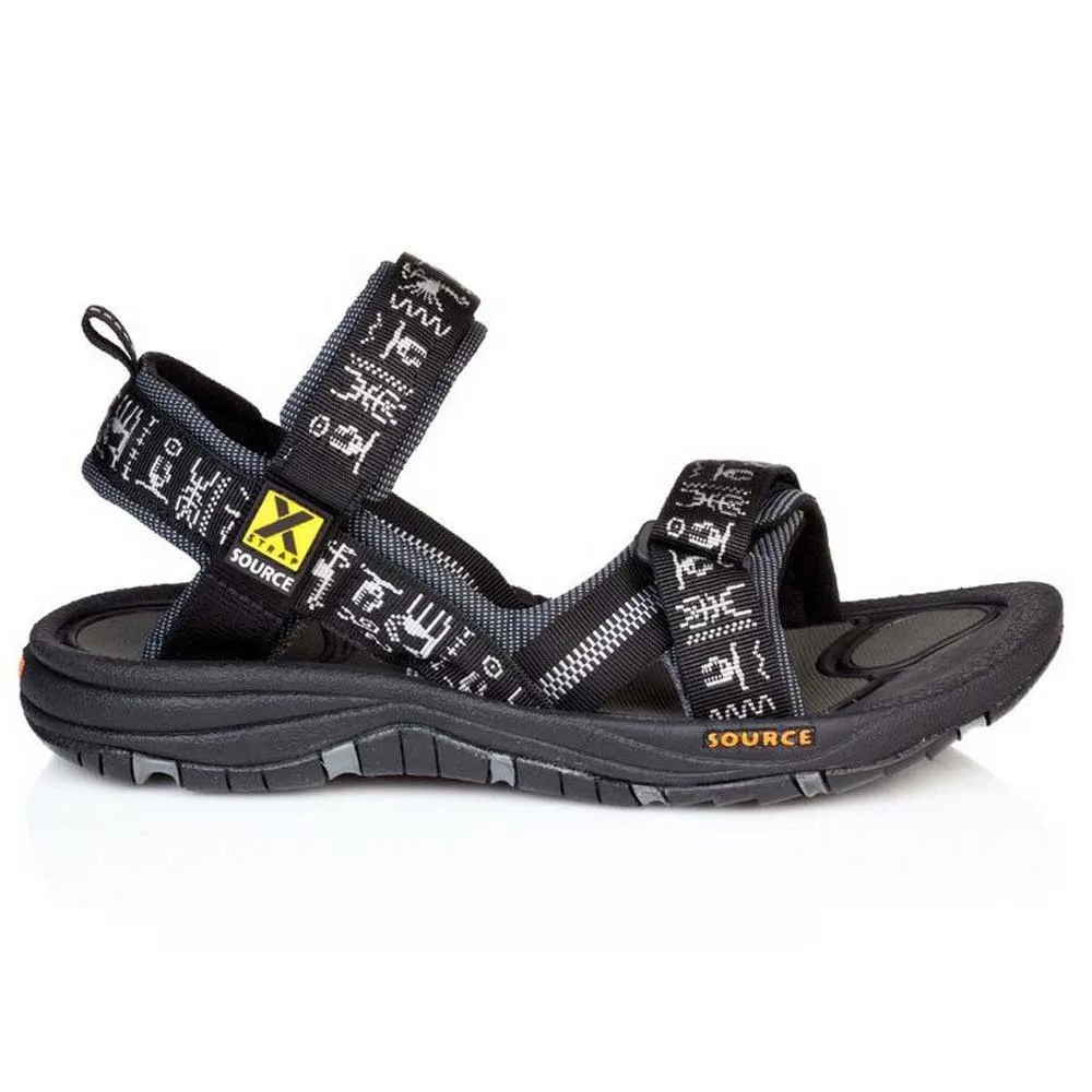 SOURCE Gobi Sandaler Refurbished, Black inca