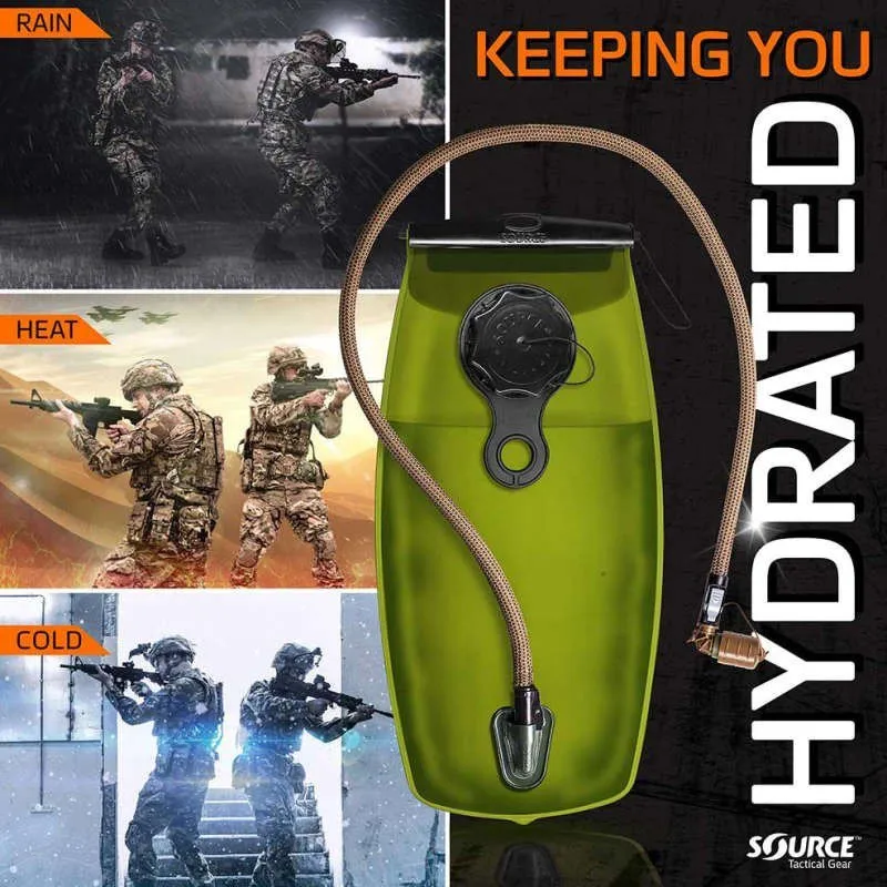 SOURCE Wxp Tactical 2l Vätskeblåsa, Green, One Size
