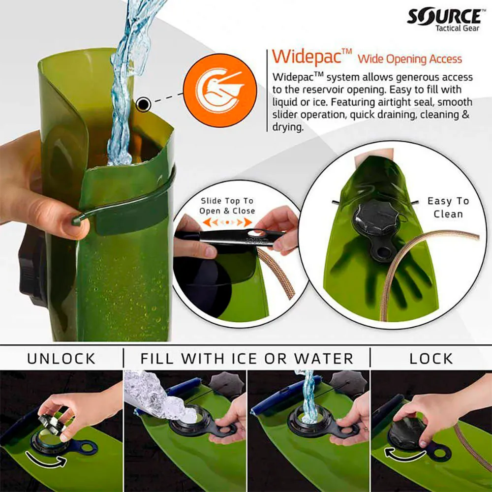 SOURCE Wxp Tactical 3l Vätskeblåsa, Green, One Size SOURCE Wxp Tactical 3l Vätskeblåsa, Green, One Size