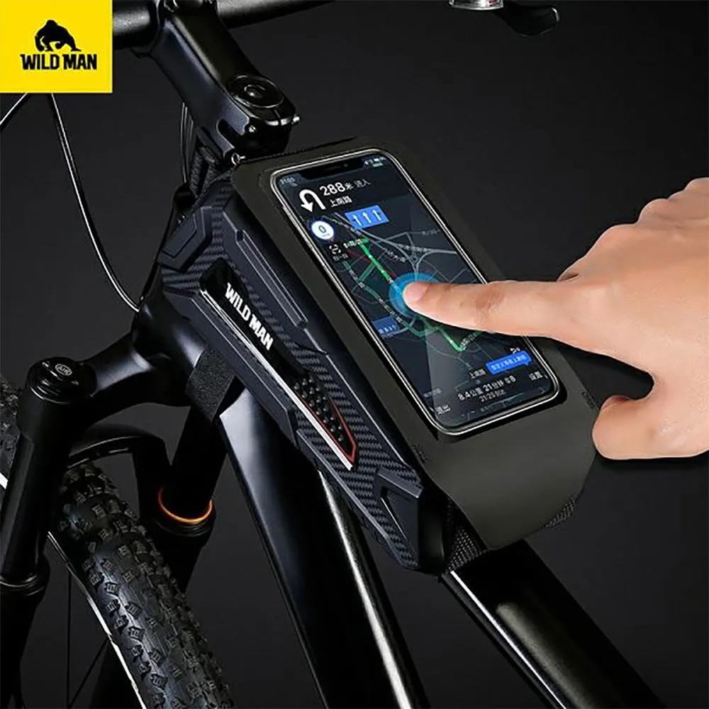 Sourcing M90 Wildman Bicycle Telefonfodral, Black / black, One Size