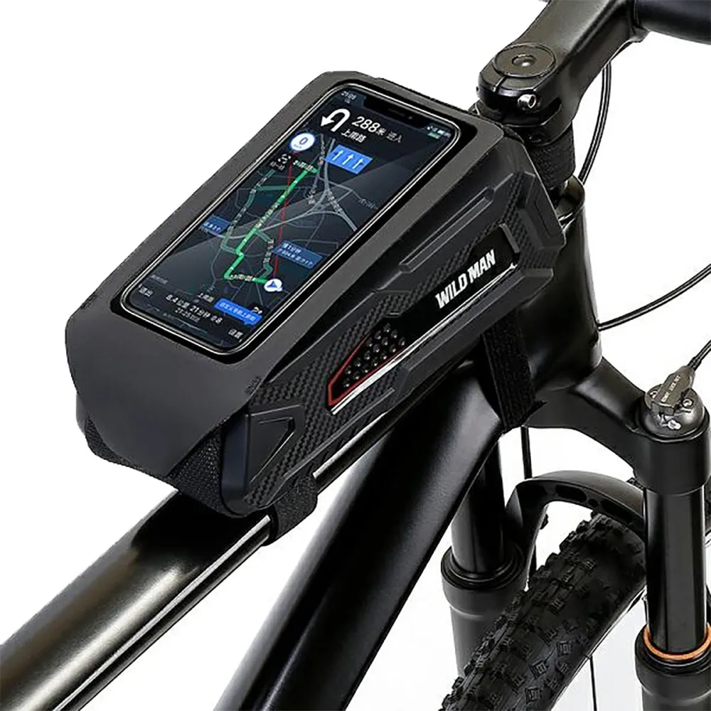 Sourcing M90 Wildman Bicycle Telefonfodral, Black / black, One Size