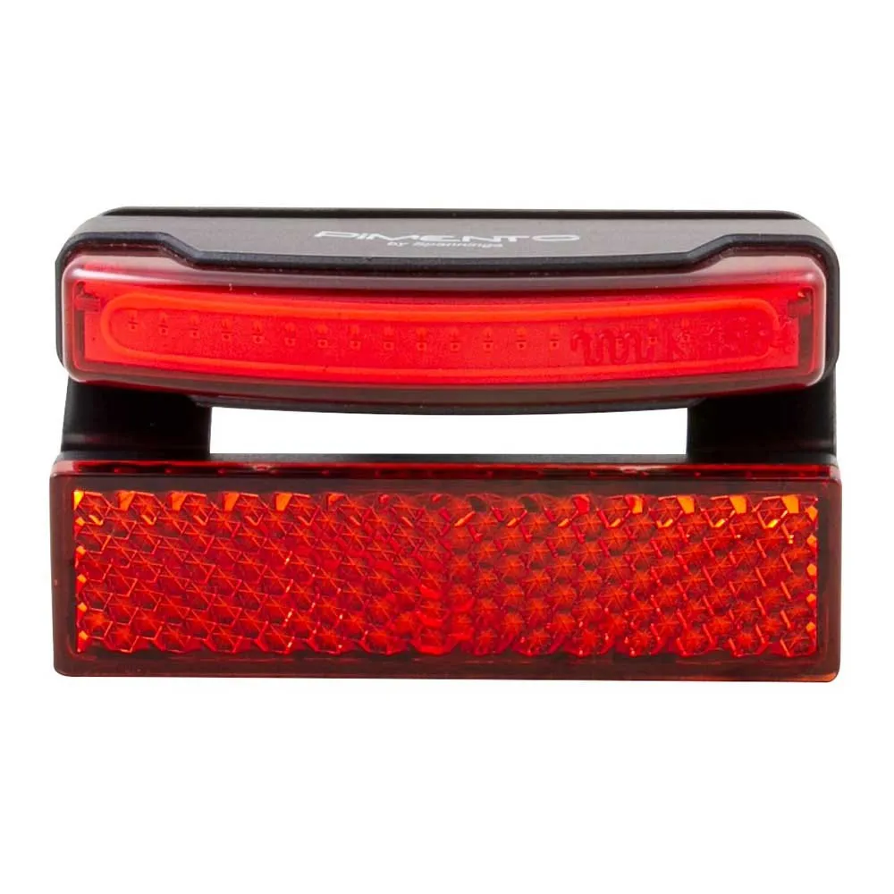 spanninga Pimento Xdvs 50 Mm Bakljus, Black / red, One Size