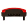 spanninga Pimento Xdvs 50 Mm Bakljus, Black / red, One Size